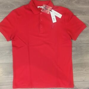 Versace Orange Polo Shirt Classic Design